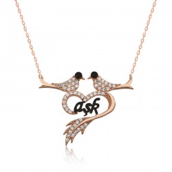 Gümüş Kalpli Güvercin Bayan Kolye Gümüş Kalpli Güvercin Bayan Kolye