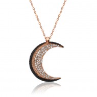 Gümüş Hilal Bayan Kolye Gümüş Hilal Bayan Kolye