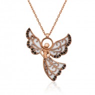 Gümüş Melek Anne Bayan Kolye Gümüş Melek Anne Bayan Kolye