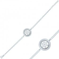 Gümüş Kar Tanesi Bayan Bileklik Gümüş Kar Tanesi Bayan Bileklik