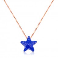 Gümüş Mavi Yıldız Bayan Kolye Gümüş Mavi Yıldız Bayan Kolye