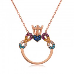 Gümüş Tek Taş Sonsuz Aşk Bayan Kolye Gümüş Tek Taş Sonsuz Aşk Bayan Kolye