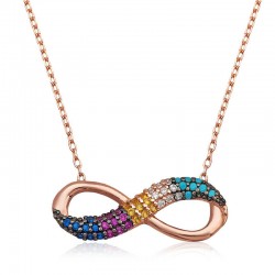 Gümüş Renkli Sonsuzluk Bayan Kolye Gümüş Renkli Sonsuzluk Bayan Kolye
