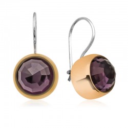 Gümüş Otantik Ametist Küpe Gümüş Otantik Ametist Küpe