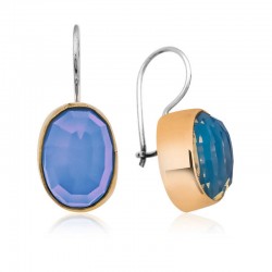 Gümüş Otantik Ay Taşı Küpe Gümüş Otantik Ay Taşı Küpe