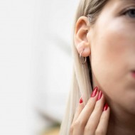 Gümüş Halka Küpe Gümüş Halka Küpe