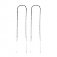 Gümüş Zincirli Küpe Gümüş Zincirli Küpe