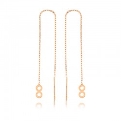 Gümüş Zincirli Sonsuzluk Küpe