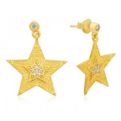 Gümüş Yıldız Küpe Gümüş Yıldız Küpe