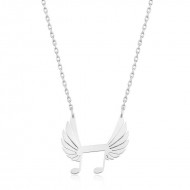 Gümüş Nota Kanatları Bayan Kolye Gümüş Nota Kanatları Bayan Kolye