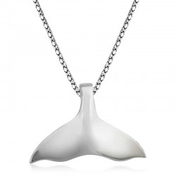 Gümüş Balık Kuyruğu Kolye