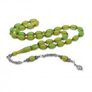 Gümüş Püskül Ateş Kehribar Tesbih Gümüş Püskül Ateş Kehribar Tesbih