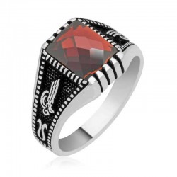 Gümüş Tuğralı Erkek Yüzük Gümüş Tuğralı Erkek Yüzük