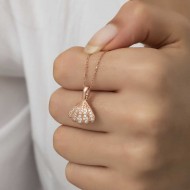 Gümüş Rose İncili İstiridye Bayan Kolye Gümüş Rose İncili İstiridye Bayan Kolye