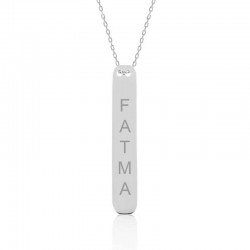 Gümüş İsimlik Çubuk Kolye Gümüş İsimlik Çubuk Kolye