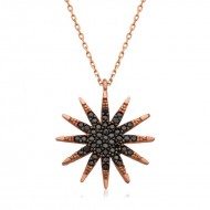 Gümüş Rose Kutup Yıldızı Bayan Kolye Gümüş Rose Kutup Yıldızı Bayan Kolye