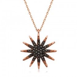 Gümüş Rose Kutup Yıldızı Bayan Kolye