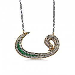 Gümüş Otantik Vav Bayan Kolye Gümüş Otantik Vav Bayan Kolye