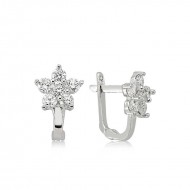 Gümüş Çiçek Küpe Gümüş Çiçek Küpe