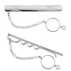 Gümüş Baklava Desenli Kravat İğnesi Gümüş Baklava Desenli Kravat İğnesi