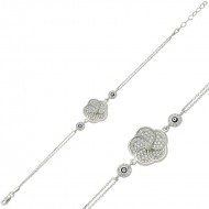 Gümüş Papatya Bayan Bileklik Gümüş Papatya Bayan Bileklik