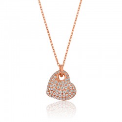 Gümüş Kalp Bayan Kolye Gümüş Kalp Bayan Kolye