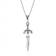 Gümüş Kılıç Erkek Kolye Gümüş Kılıç Erkek Kolye