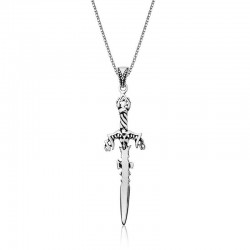 Gümüş Kılıç Erkek Kolye Gümüş Kılıç Erkek Kolye