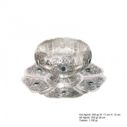 Lale Desenli Gümüş Boller Lale Desenli Gümüş Boller