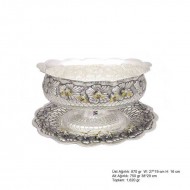 Arı Desenli Oval Gümüş Boller Arı Desenli Oval Gümüş Boller