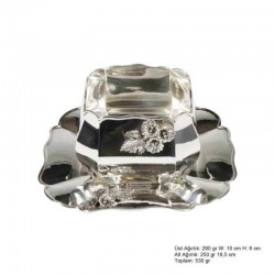 Amaryllis Desenli Gümüş Boller Amaryllis Desenli Gümüş Boller