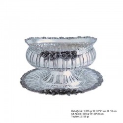 Orkide Motifli Gümüş Boller Orkide Motifli Gümüş Boller