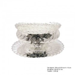 Yaprak Motifli Gümüş Boller Yaprak Motifli Gümüş Boller