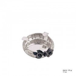 925 Ayar Gümüş Orkide Desenli Küllük 925 Ayar Gümüş Orkide Desenli Küllük