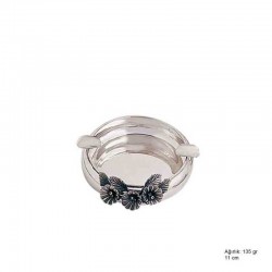 925 Ayar Gümüş Orkide Desenli Küllük 925 Ayar Gümüş Orkide Desenli Küllük