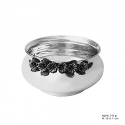 Frezya Çiçek Desenli Gümüş Şekerlik Frezya Çiçek Desenli Gümüş Şekerlik