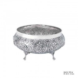 Papatya Desenli Gümüş Şekerlik Papatya Desenli Gümüş Şekerlik