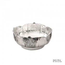 Yaprak Motifli Gümüş Şekerlik Yaprak Motifli Gümüş Şekerlik