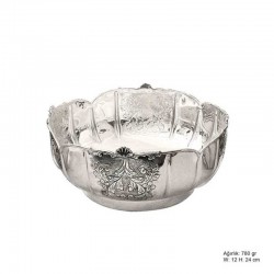 Yaprak Motifli Gümüş Şekerlik Yaprak Motifli Gümüş Şekerlik