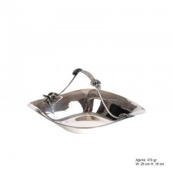 Orkide Motifli Gümüş Sepet Orkide Motifli Gümüş Sepet