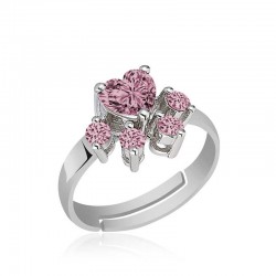 Gümüş Pembe Kedi Patisi Yüzük Gümüş Pembe Kedi Patisi Yüzük