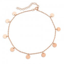 Gümüş Rose Yuvarlak Pullu Halhal Gümüş Rose Yuvarlak Pullu Halhal