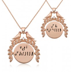 Gümüş Rose Sihirli Seni Seviyorum Yazılı Kolye Gümüş Rose Sihirli Seni Seviyorum Yazılı Kolye