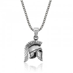 Gümüş Şovalye Miğfer Kolye Gümüş Şovalye Miğfer Kolye