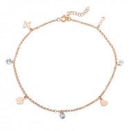 Gümüş Rose Şans Taneleri Halhal Gümüş Rose Şans Taneleri Halhal