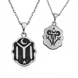 Gümüş Kayı Boyu Armalı Kolye Gümüş Kayı Boyu Armalı Kolye