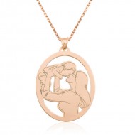 Gümüş Rose Anne Bebek Kolye Gümüş Rose Anne Bebek Kolye