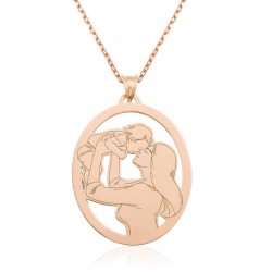 Gümüş Rose Anne Bebek Kolye Gümüş Rose Anne Bebek Kolye