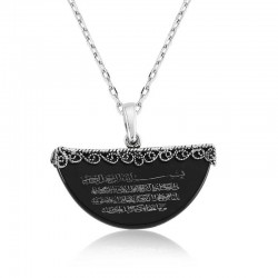 Gümüş Nazar Duası Bayan Kolye Gümüş Nazar Duası Bayan Kolye