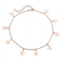 Gümüş Rose Yıldız Halhal Gümüş Rose Yıldız Halhal